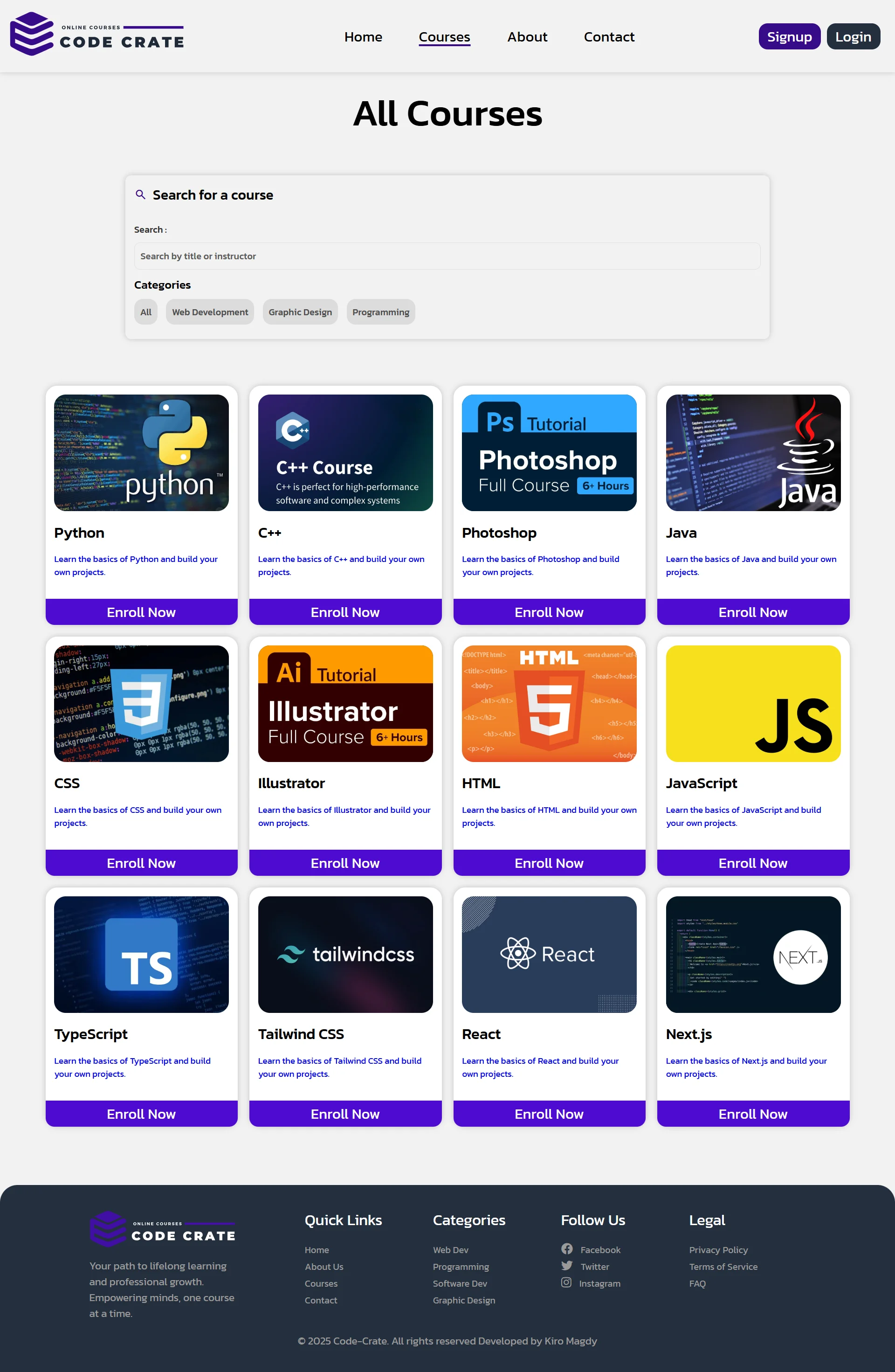 Courses
